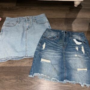 Denim skirts